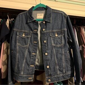 Old Navy Women's Dark Blue Jean Jacket